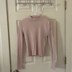 Three bundle mock neck tops long sleeve